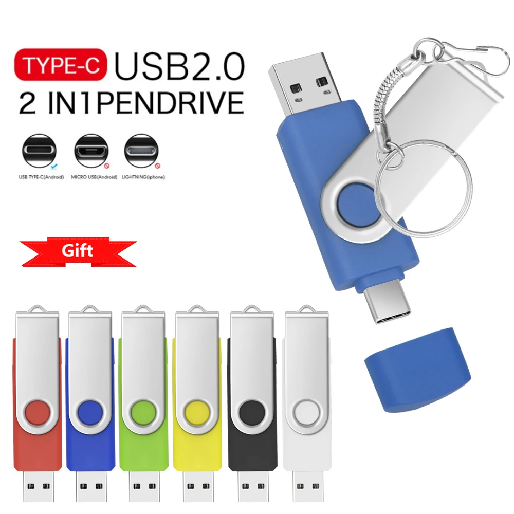 

USB-флеш-накопитель Type-c, два в одном, 64 ГБ