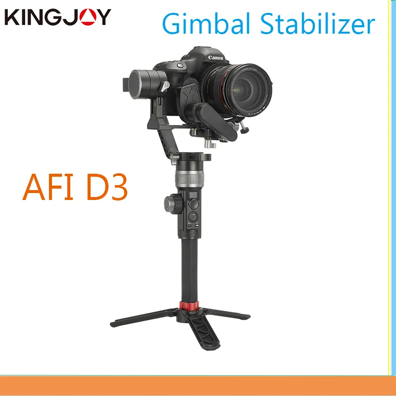 

KINGJOY AFI D3 Gimbal Stabilizer For Camera Handheld Gimbals 3-Axis Video Mobile For All Models Of DSLR With Servo Follow Focus