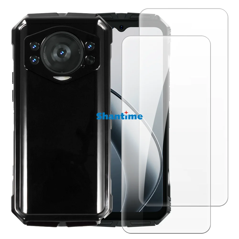 Мягкий чехол + комплект из закаленного стекла защитные пленки для экрана Doogee S Cyber