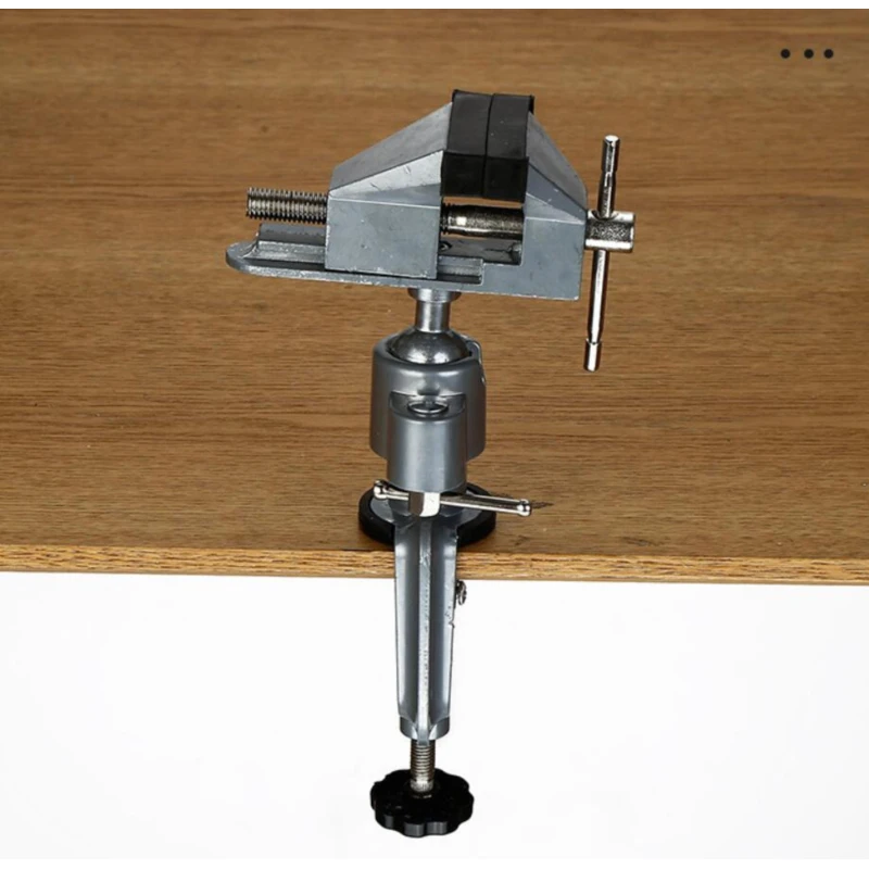 

2 In 1 Table Vise Bench Clamp 360 Clamp Table Grinder Holder Drill Dremel For Rotary Tool Craft Model Tools Metal Working Tool