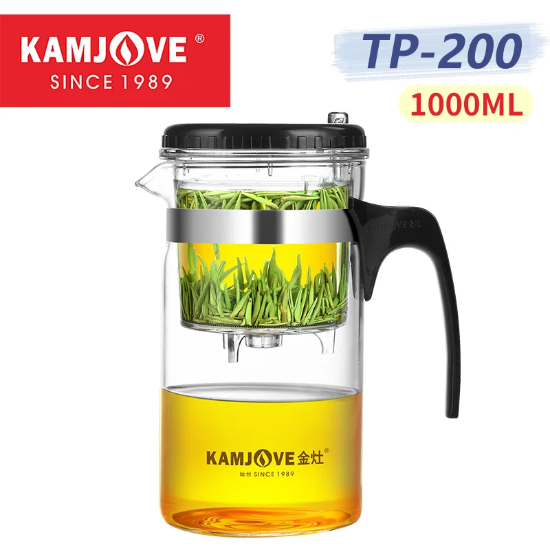 

KAMJOVE Термостойкий стеклянный чайник 1 л