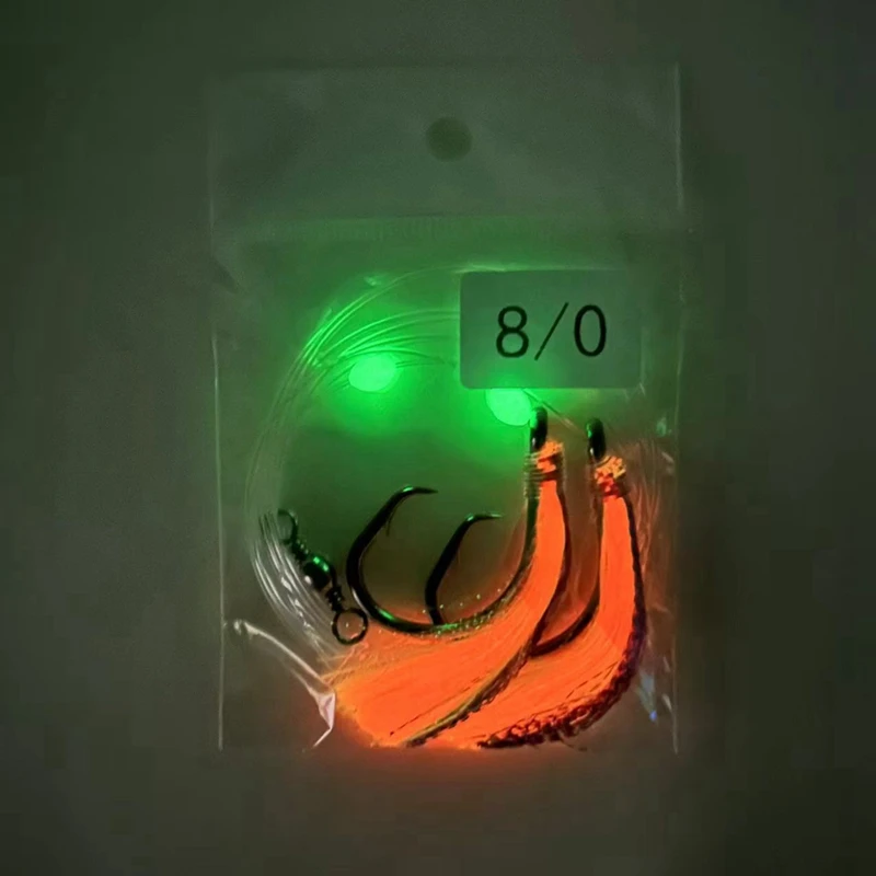 ГОРЯЧАЯ ПРОДАЖА Sabiki-Rigs 8/0 приманки светящиеся рыболовные бусины