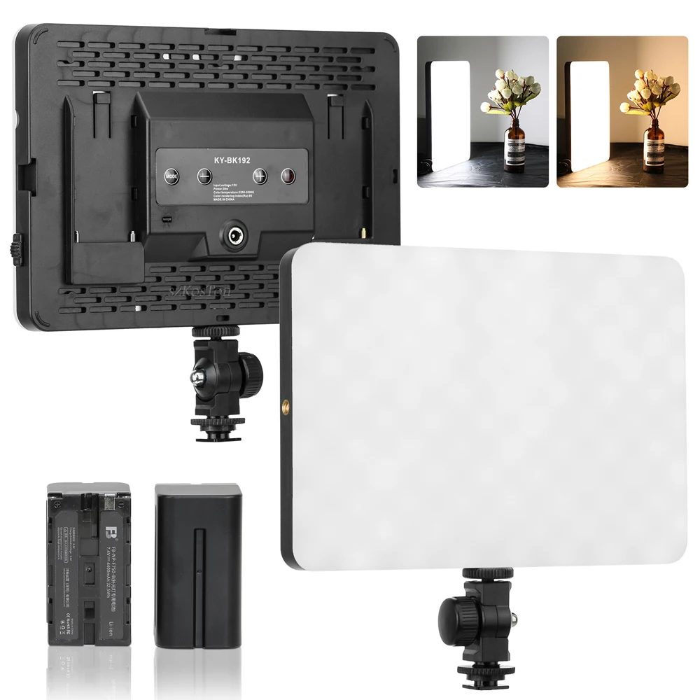 

Photo Studio LED 2700-5600K Video Fill Lamp Light Panel Photography Lighting With Tripod Stand EU Plug For Live Streaming Tiktok