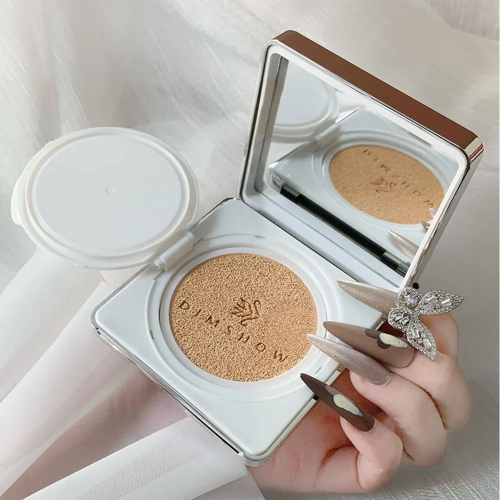 2 Color BB Air Cushion Foundation Concealer Ivory White Natural Whitening Makeup Cosmetic Waterproof Brighten With Makeup Mirror