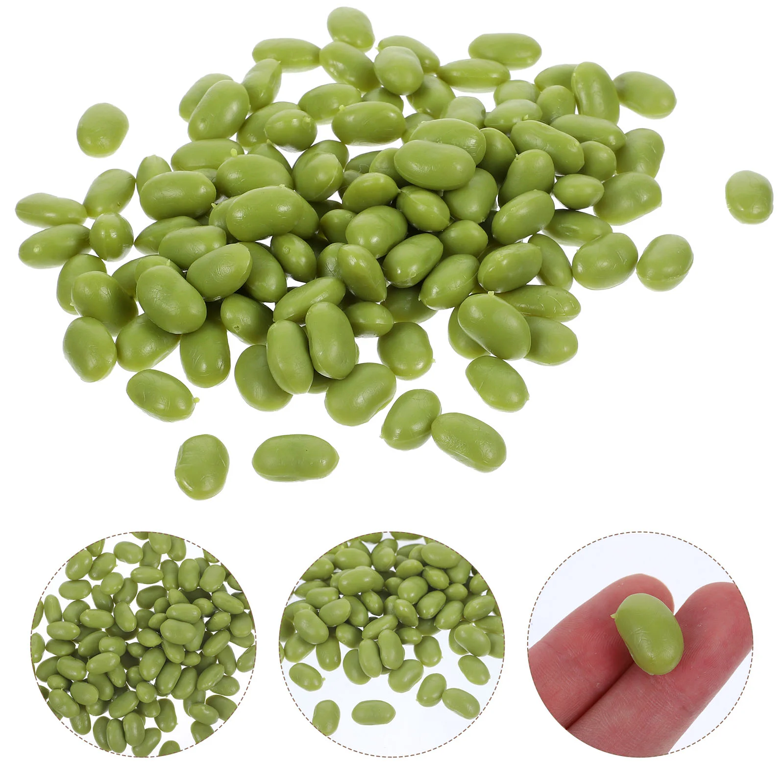 

Kidney Bean Simulated Green Beans Plastic Plants Artificial Soybean Pvc Realistic Fake Vegetable Ornaments