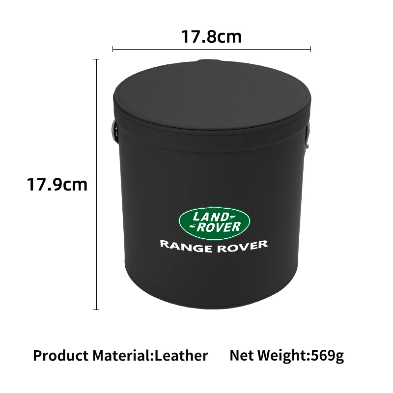 Автомобильная кожаная корзина для мусора с крышкой портативный органайзер