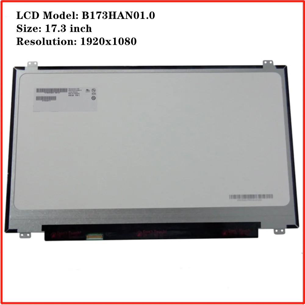 

B173HAN01.0 17.3 inch FHD IPS LCD Screen Panel 1920x1080 EDP 30pin 60Hz