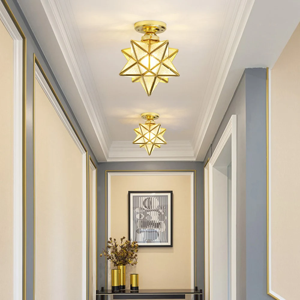

Ретро-светильник в стиле ретро для спальни E27, винтажный Железный потолочный светильник, уютный Декор для дома, коридора, 110 В, 220 В