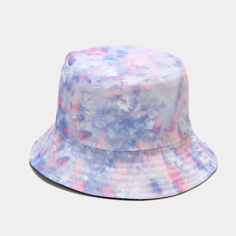 

Tie Dye Travel Bucket Hat Men Outdoor Travel Beach Caps Fishing Hats Hip Hop Sun Hat Casual Cap for Girls Women