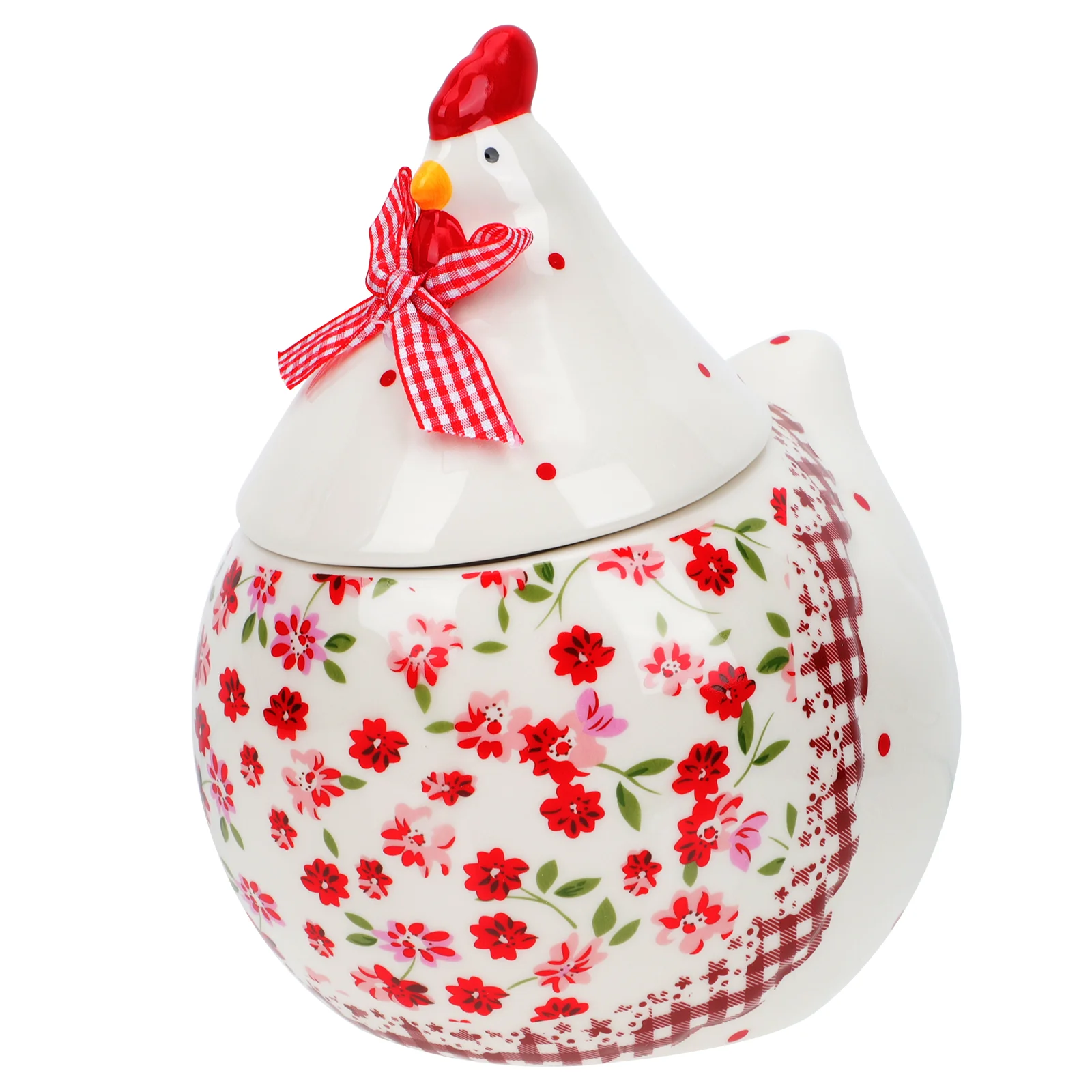 

Jar Ceramic Storage Canister Container Eastercookie Candy Kitchen Egg Tea Hen Coffee Porcelain Airtight Chicken Lid Holder