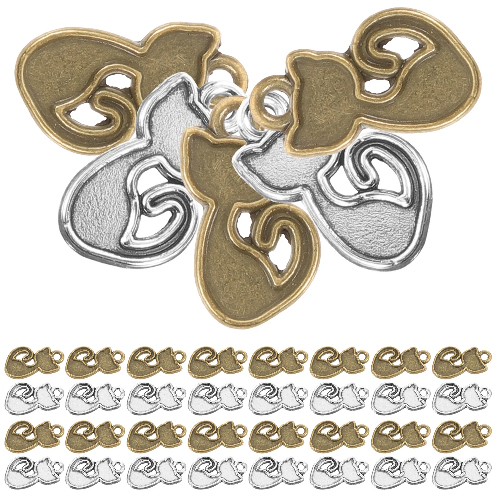 

Accessories Cat-shaped Decors Adorable Ornaments Necklace Hanging Charm Pendants Crafts