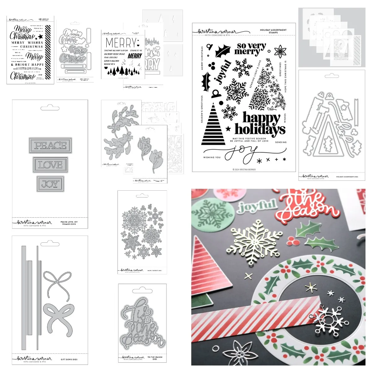 Новые металлические штампы набор трафаретов веселая рождественская снежинка