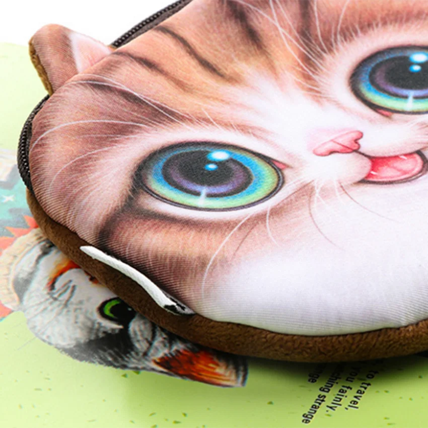 1 шт. милый котенок пенал ручка сумка для хранения прекрасный кот фланель студент