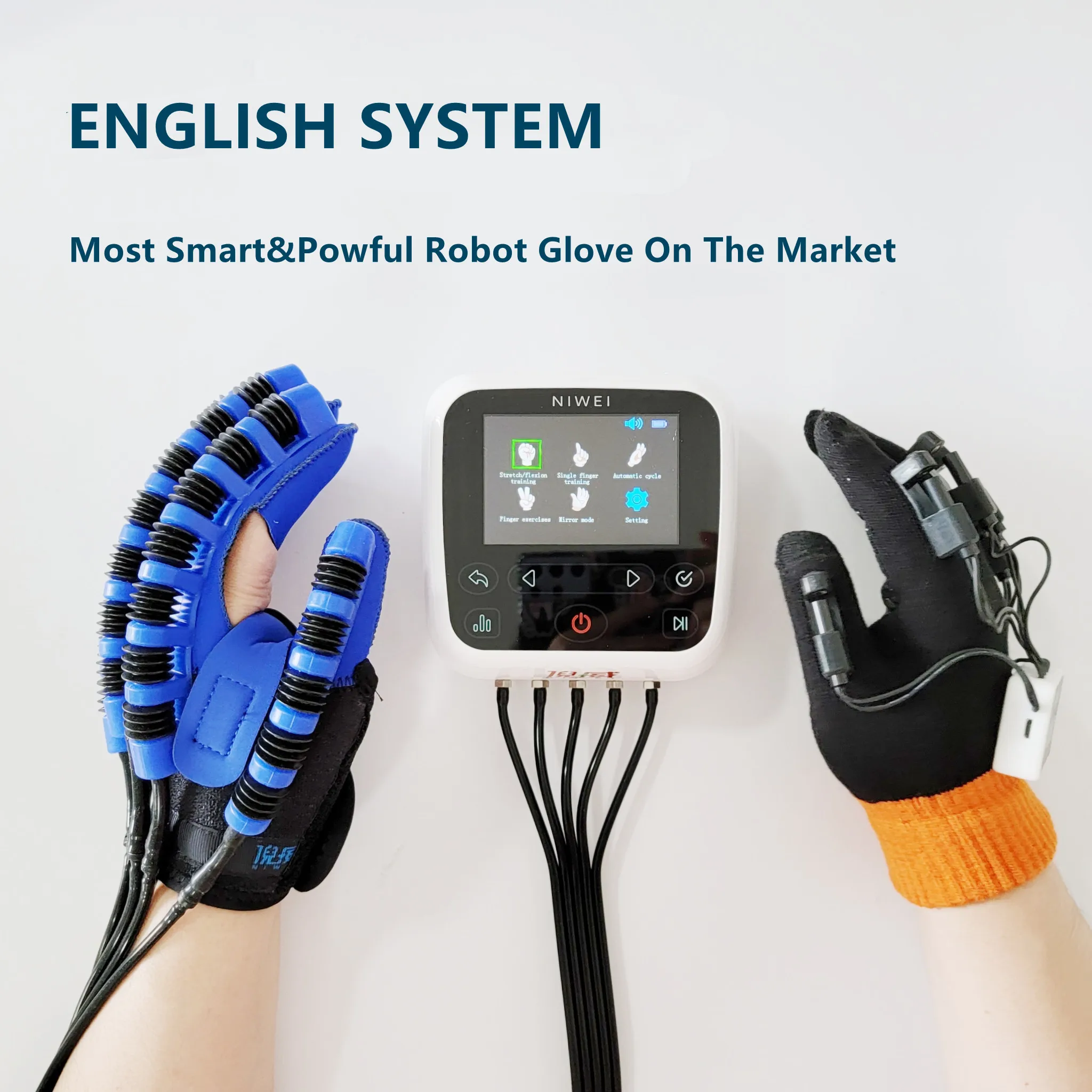 

English Device Robot Glove Powerful Hand Rehabilitation Equipment for Stroke Patients with Hemiplegia Hand Function finger