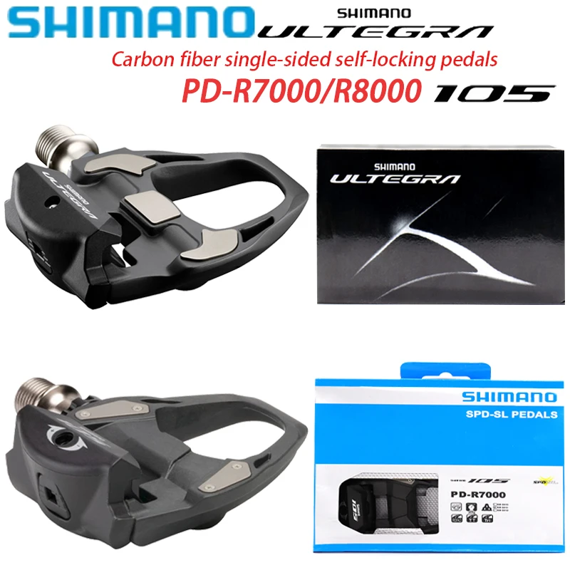 SHIMANO ​ ULTEGRA PD-R8000 Велосипедные педали SPD-SL Карбоновая односторонняя педаль 105 R7000