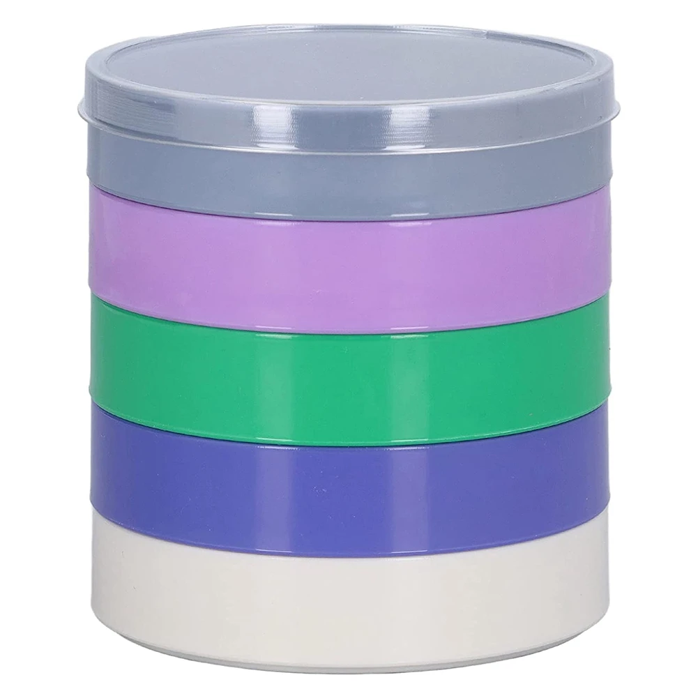 

Round Watch Parts Storage Box, 5 Layers Watch Movement Parts Storage Box, for Storage Screws Components Hardware Parts