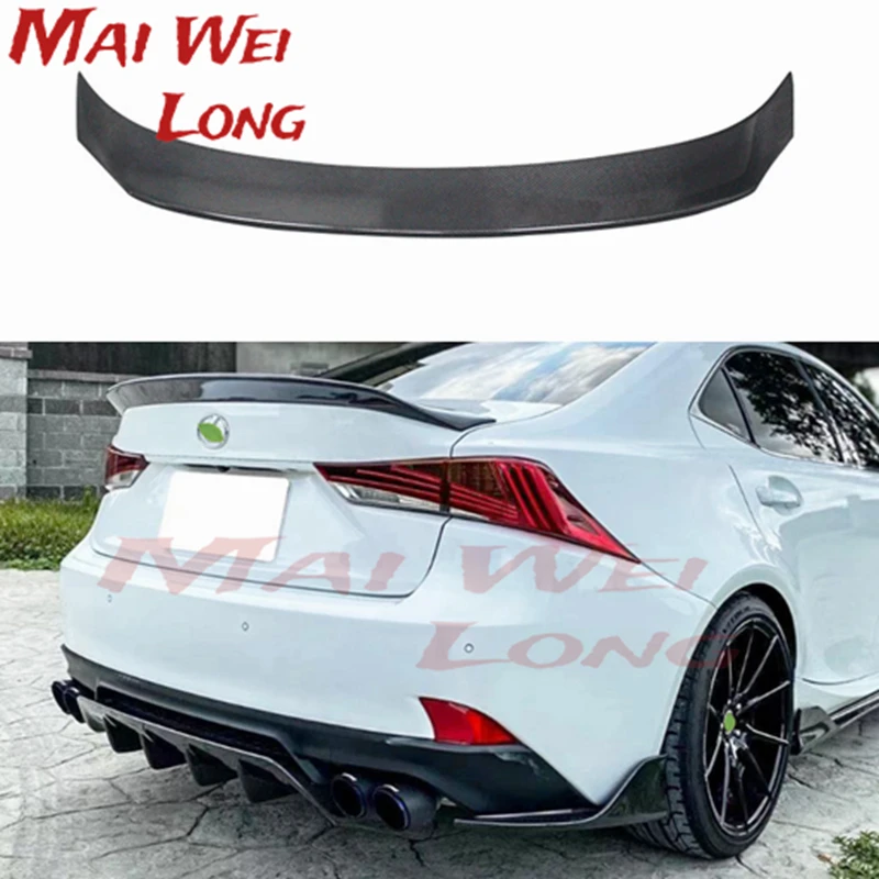 

Спойлер из настоящего углеродного волокна на крышу багажника для Lexus IS200 IS250 IS350 IS300 AWD/IS200T все модели 2014-2018 спойлер для заднего крыла