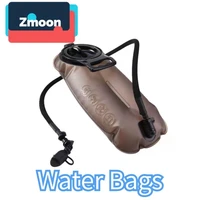 upgraded professional 2l 3l water carry bag tpu brown with 100cm pvc pipe