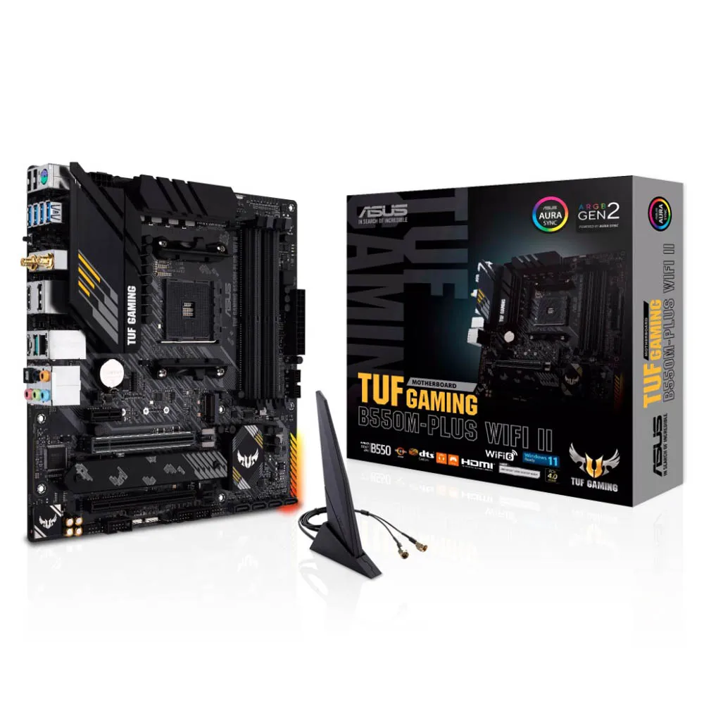 

New ASUS TUF GAMING B550M PLUS (WI-FI) II Micro-ATX B550M Motherboard DDR4 4600 MHz 128G Mining Set AM4 Support AMD Ryzen CPU