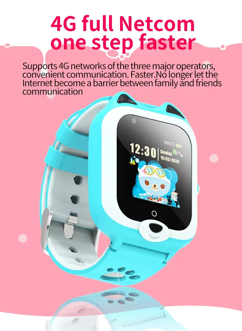 

4G GPS Wifi SOS Smart Kids Children Video call IP67 waterproof Alarm Clock Camera Baby Watch Location LBS Tracking Smartwatch