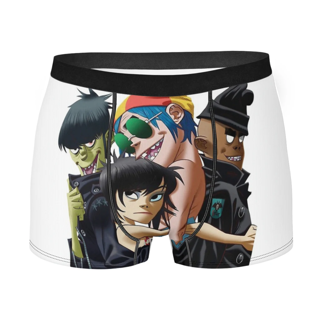 

Keep Closer Man's Boxer Briefs Gorillaz Virtual Band Highly Breathable Underwear Top Quality Print Shorts Gift Idea