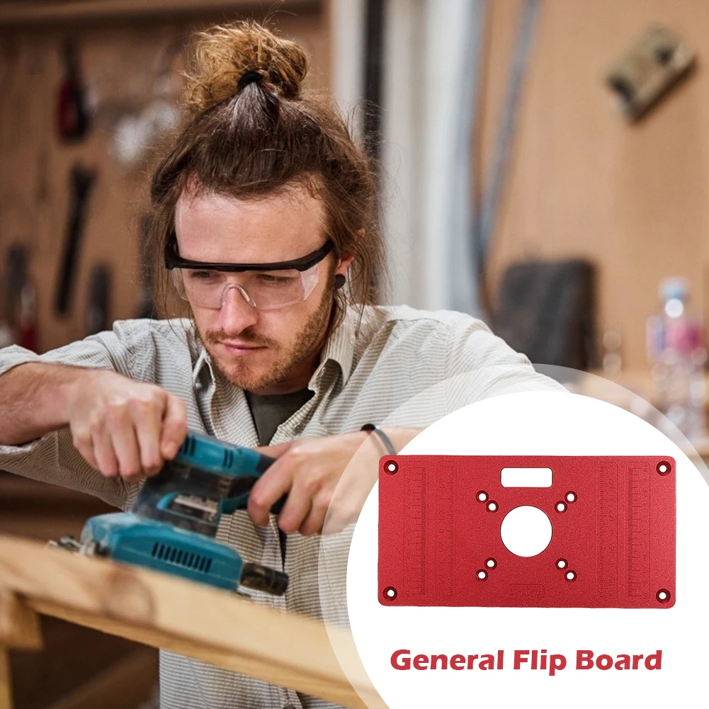 

Aluminum Router Table Insert Plate Ring Screw Flip Board for Woodwork Benches Elaborate Manufacture Prolonged Durable