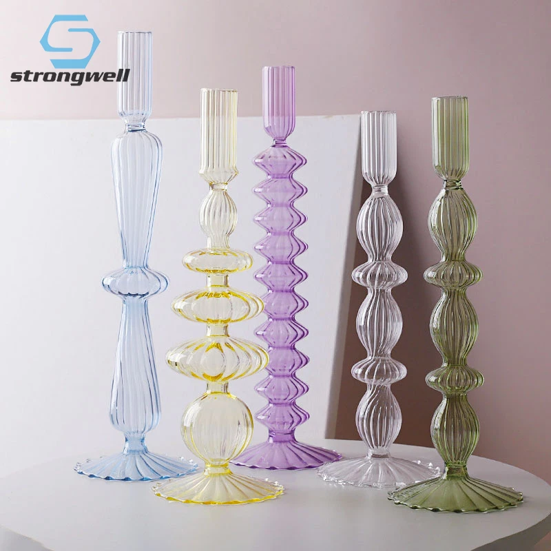 

Креативный стеклянный подсвечник Strongwell, современное ремесло в скандинавском стиле, Цветочная композиция, гидропоника, украшение для дома, ...