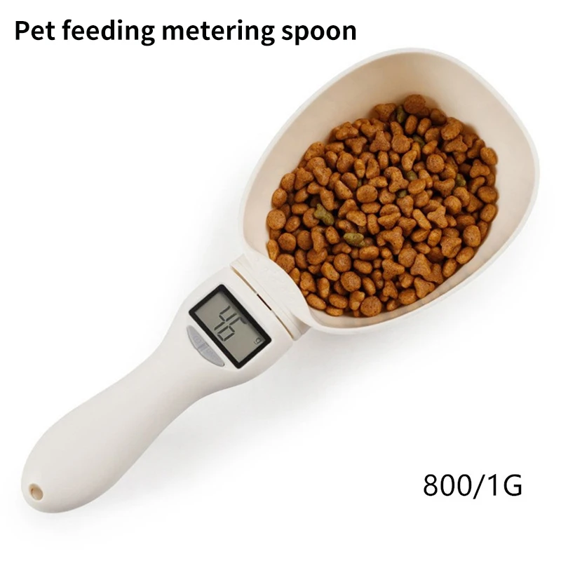 Measuring Spoon Digital Dog Foodweight Measuring Spoon Hanging 800g 0.1g Pet Products Kitchen Scale Electronic Pet Food Scale images - 1