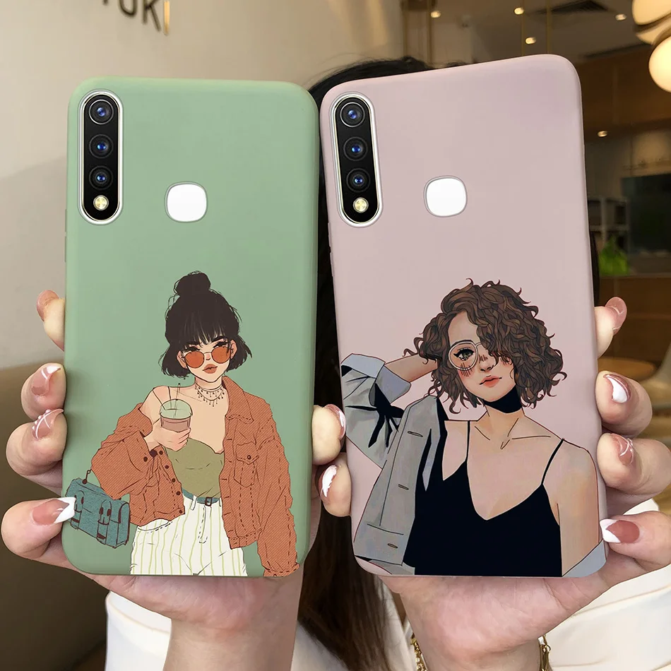 Фото Чехол С Рисунком бабочки и сердца для Vivo Y19 U3 VIVO Y19 vivo U3 Y 19 U 3, Мягкая силиконовая задняя крышка из ТПУ, искусственная кожа, чехол, милая мультяшная Маргаритка №3