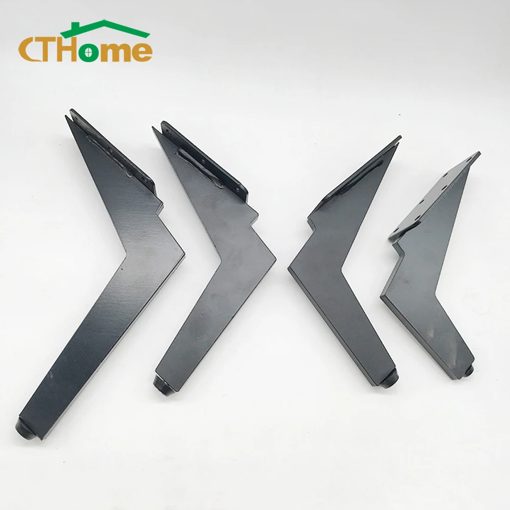 24pcs legs for metal fashion furniture support coffee table sofa bed tv bathroom cabinet foot adjustable furniture accessories free global shipping