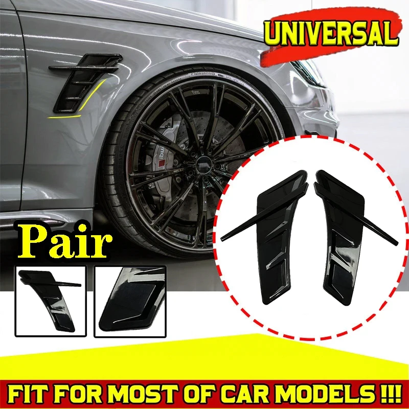 

For Audi A3 Rs3 8v A4 Rs4 B8 B6 A5 RS5 A6 C6 C5 Q5 Q7 RS Pair Car Air Vent Sticker TPU Side Fender Sticker Trim Decoration Cover