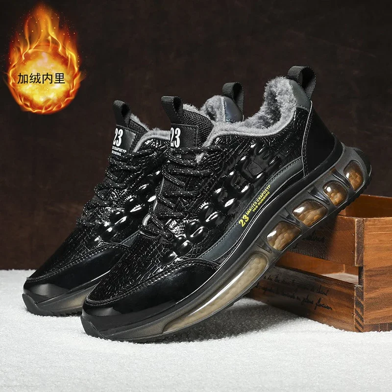 Мужские спортивные кроссовки с мехом внутри