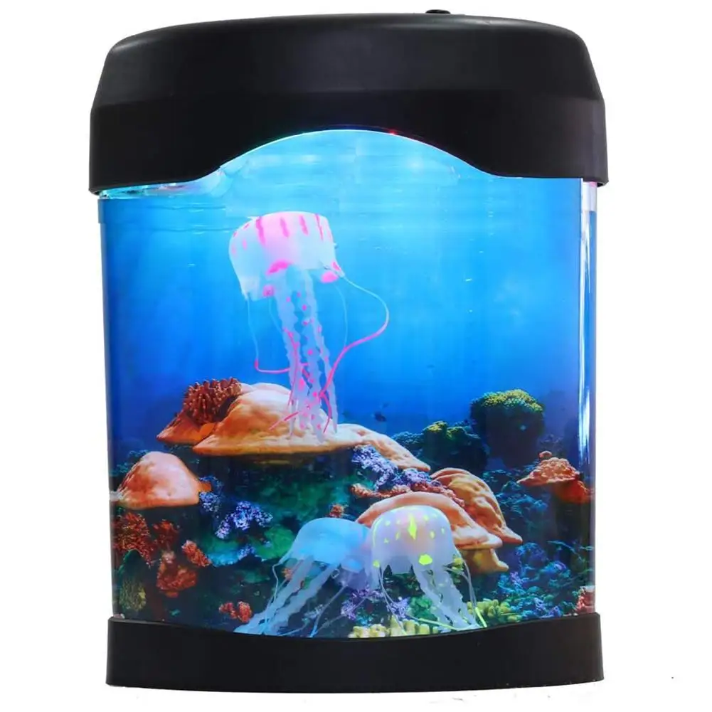 

LED Jellyfish Lava Lamp USB Jellyfish Lamp Electric Aquarium Tank Mood Night Light with Color-Changing for Home Bar Bedroom
