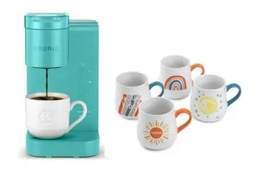 

K-Express Single Serve Coffee Maker and Thyme & Table Coffee Mugs Bundle