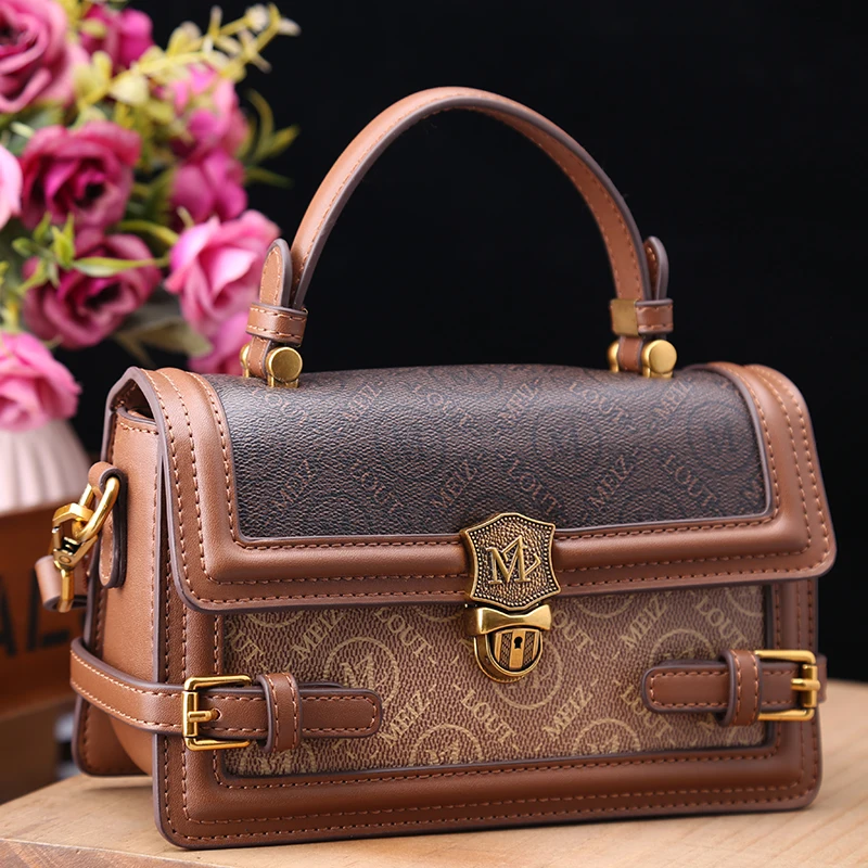 

Женский кошелек из 100% натуральной кожи, новинка 2023, роскошные модные сумки-мессенджеры на плечо, высококачественные маленькие квадратные сумки