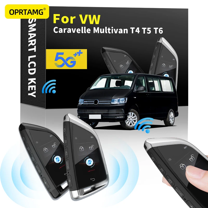 

Автомобильный смарт-ключ дистанционного управления 2022, ЖК-дисплей для Volkswagen VW Caravelle Multivan T4 T5 T6, смарт-ключ, брелок, автомобильные аксессуары