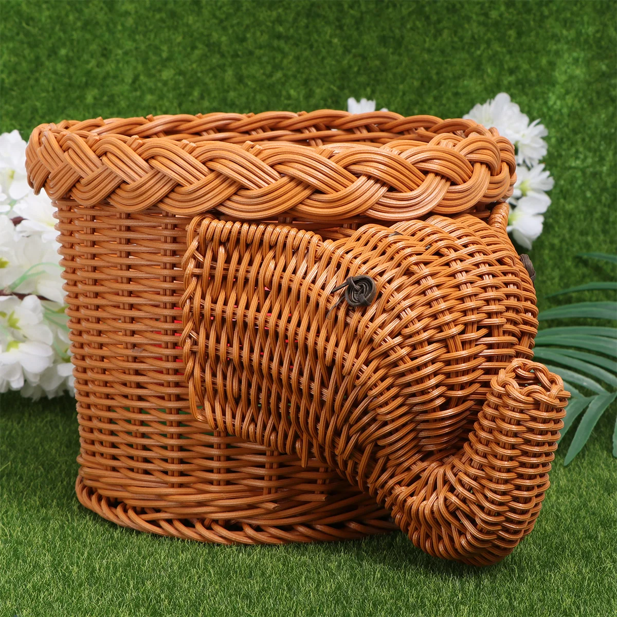 

Basket Storage Wicker Rattan Baskets Fruitserving Woven Tray Snack Seagrass Bread Vegetable Picnic Container Onion Decorative