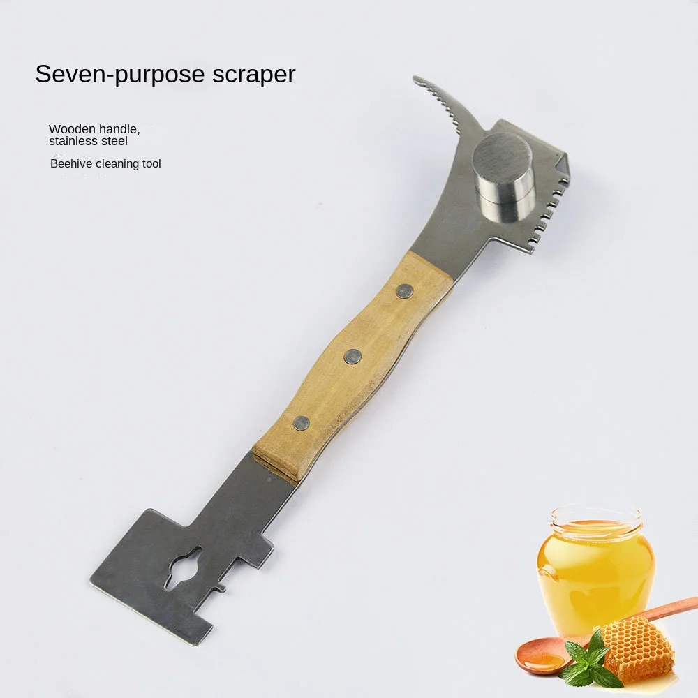 

Beehive Beekeeping Tools Seven Stainless Steel Spleen Cutters Multi-functional Scrapers Honey Cutters