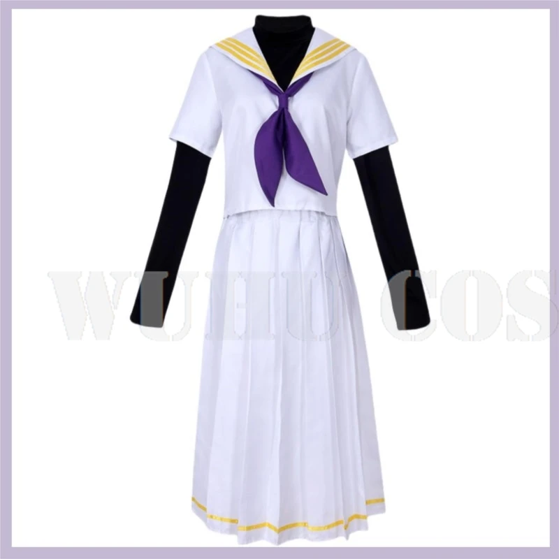 Костюм для косплея Kozeki Ui из аниме игры Синий архив парик с капюшоном пальто JK