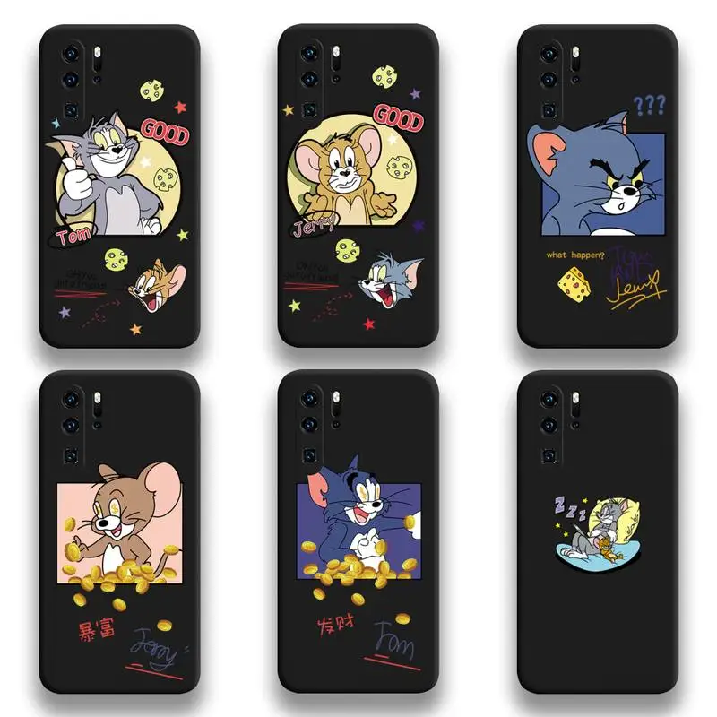 

Cartoon Tom and Jerry Phone Case For Huawei P20 P30 P40 lite E Pro Mate 40 30 20 Pro P Smart 2020