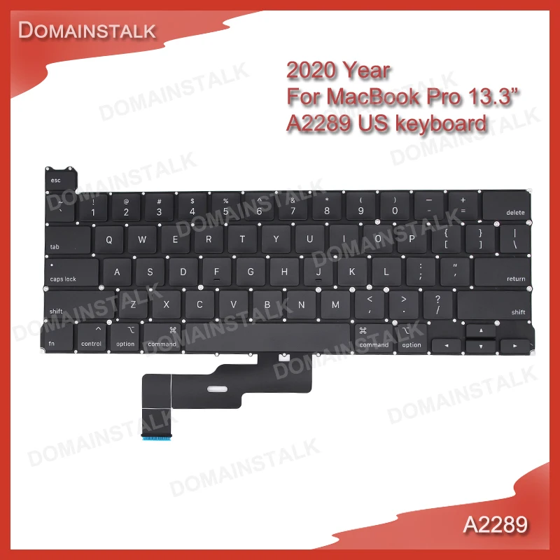 

2020 Year For MacBook Pro 13.3" A2289 US UK Thai French Spanish German Russian Arabic Italian Keyboard Layout EMC 3456