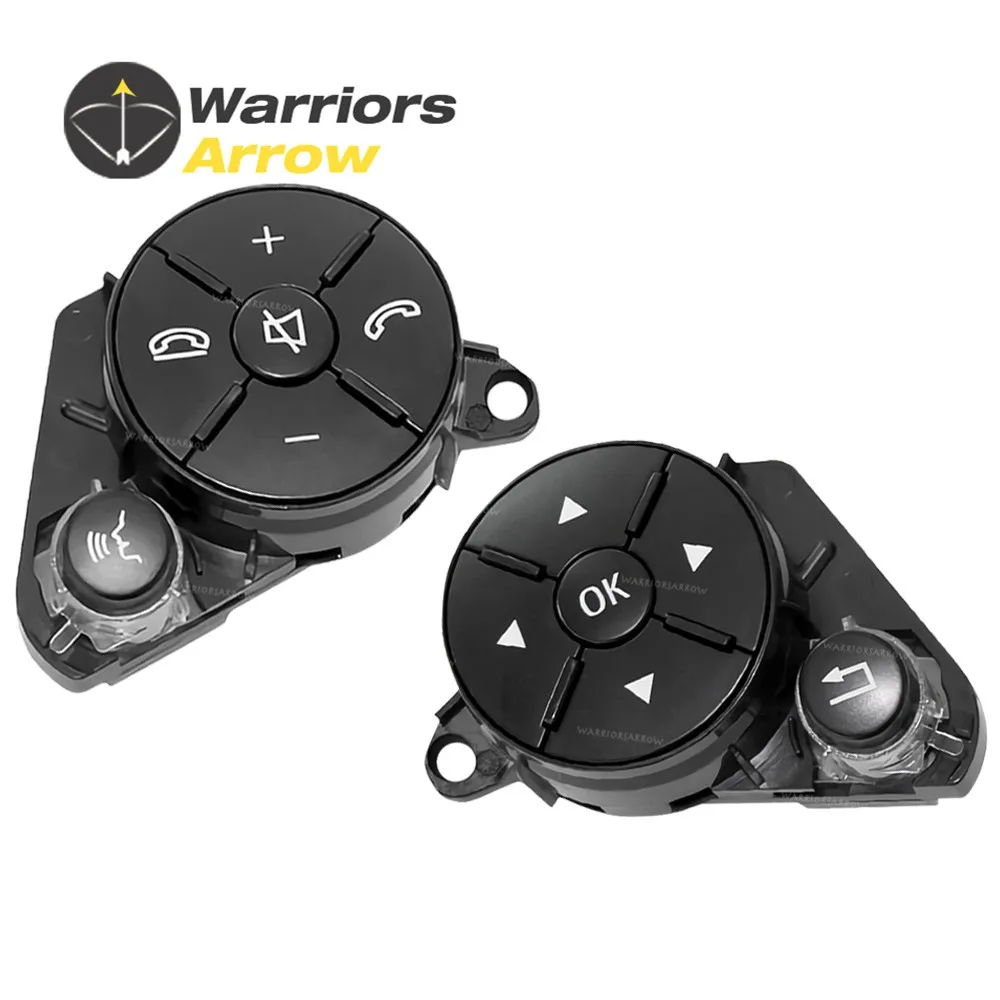 

Pair Front LH RH Black Steering Wheel Switch Button 2048210351910 204821045191 For Mercedes W204 W212 C/E/GLK-CLass 2008-2015