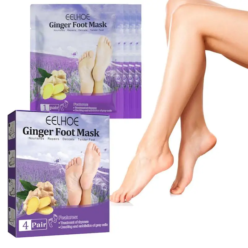 

Имбирная Подушечка для ног, мягкая Имбирная Подушечка для ног, Замачивание ногами с растительными экстрактами, 4 шт. Имбирная ванна для ног, ...