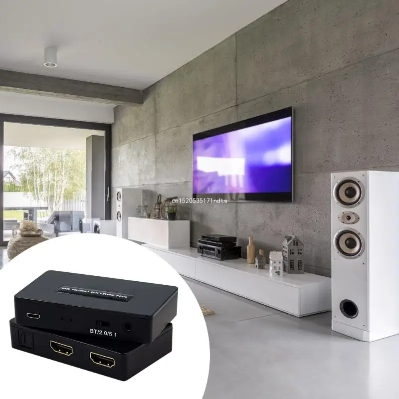 Экстрактор 4K с многоканальной поддержкой Стереовыход 3 5 мм BLE5.0 для игр и