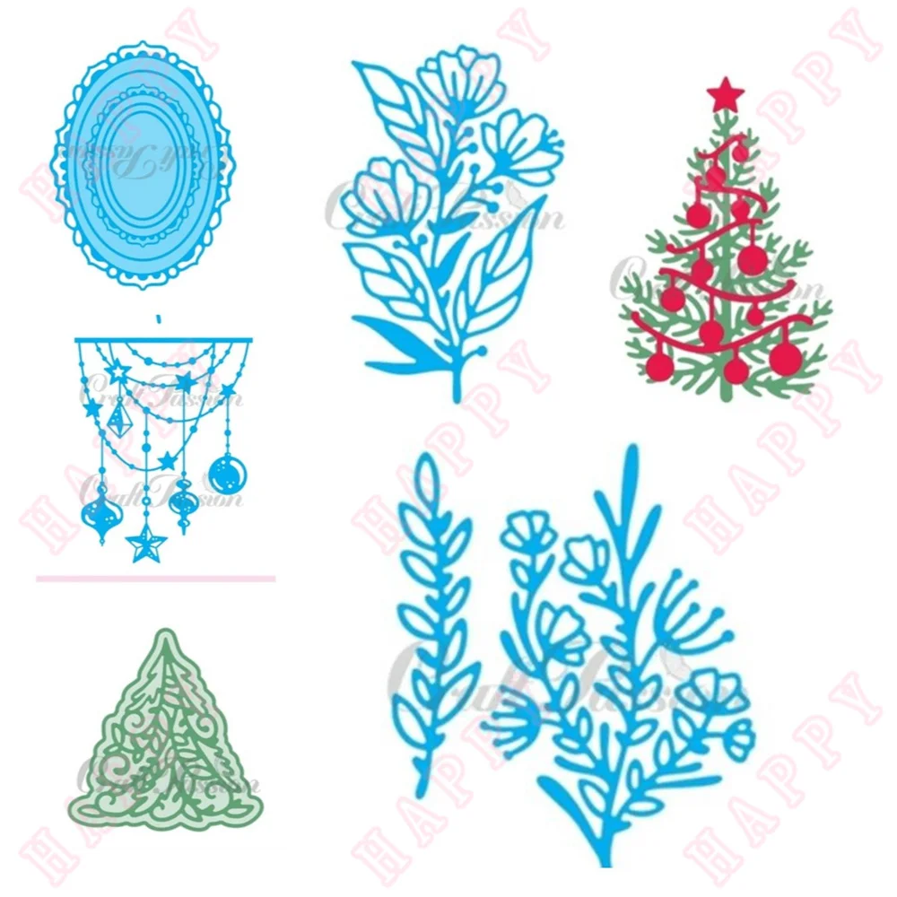 

Christmas Metal Cutting Dies Accessories And Tree Scrapbook Diary Album Decoration Paper Craft Embossing Template DIY Handmade