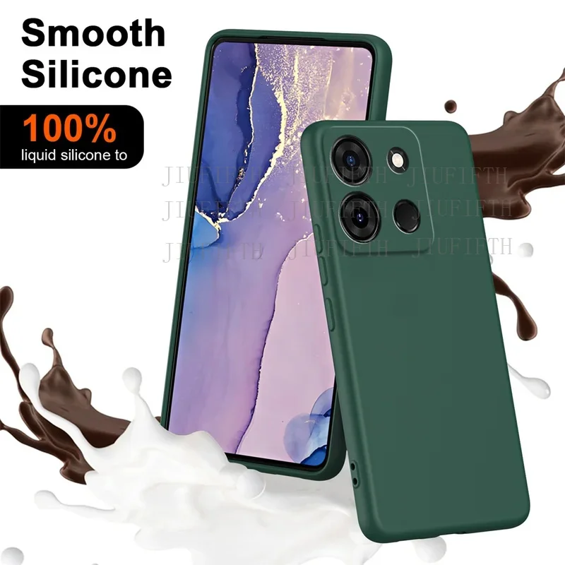 Funda Original Liquid Silicone For Infinix Smart 9 Hot50i Armor Rubber Case itel S23 + Plus Zero 30 Pro Note 40 5G Smart8