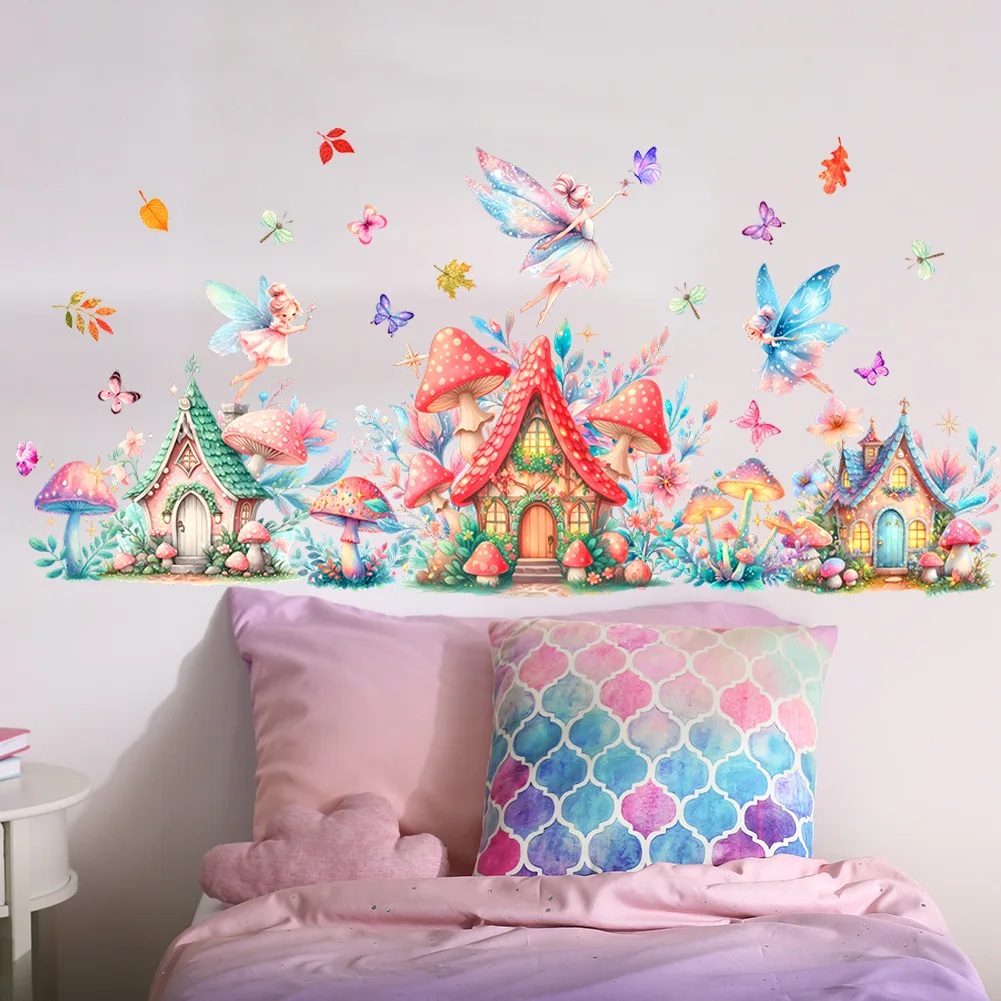 

Мультяшный гриб, наклейка на стену