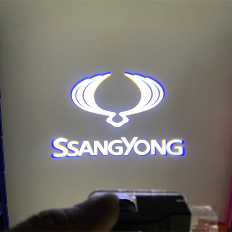 

2 шт., аксессуары для проектора автомобильных дверей Ssangyong kyron Actyon 2 Председатель Istana Korando Musso Rexton