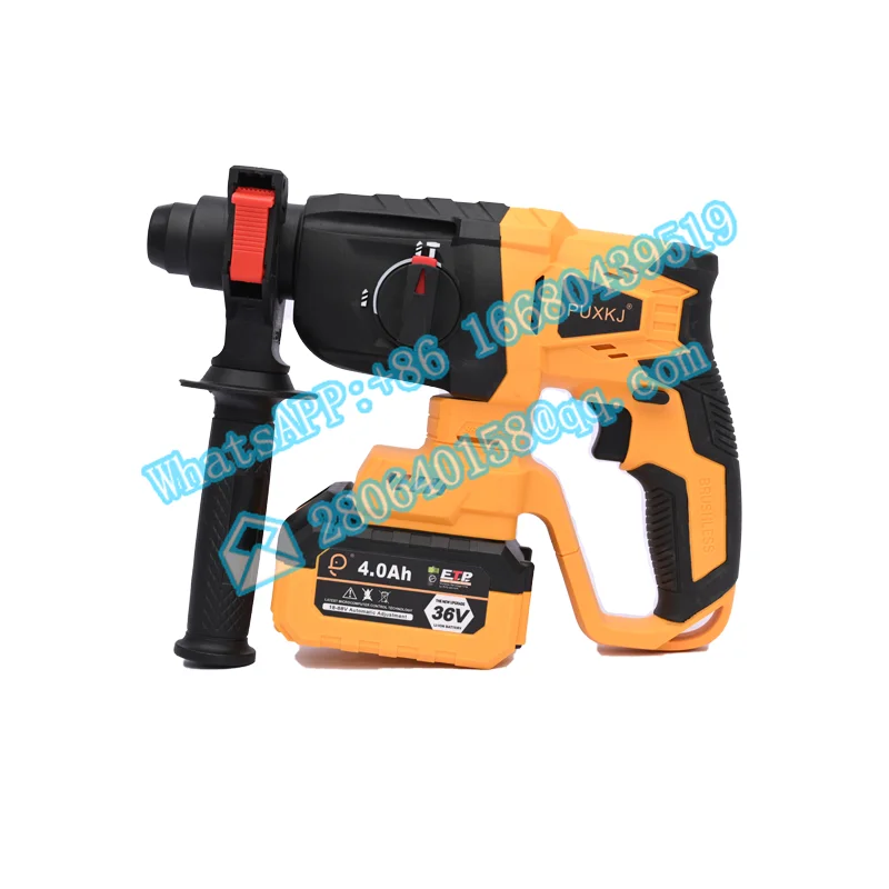 

Brushless Cordless Rotary Electric Hammer Power Tools Rechargeable Cordless Hammer Drill