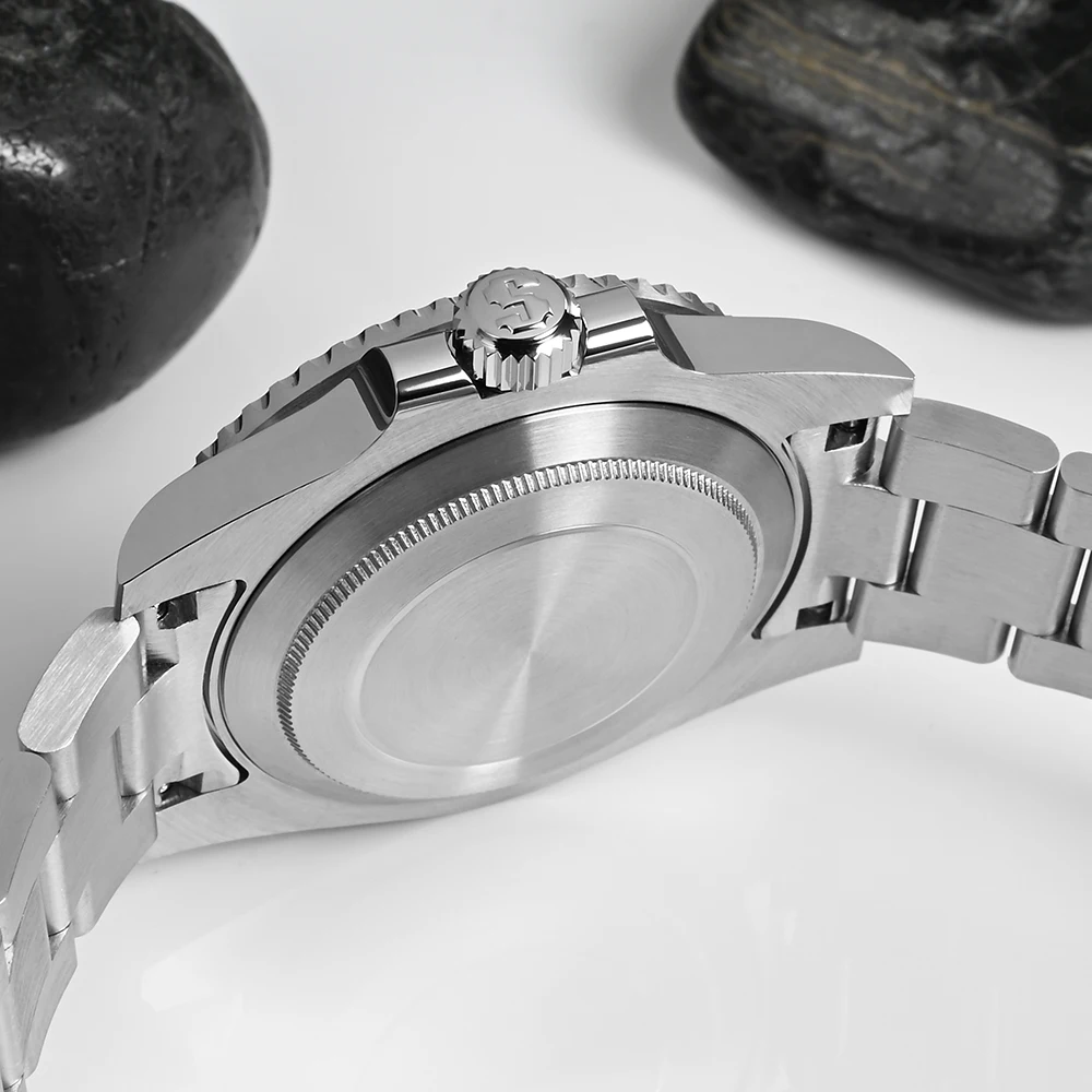 Часы San Martin Мужские механические Автоматические люксовые с сапфировым стеклом и